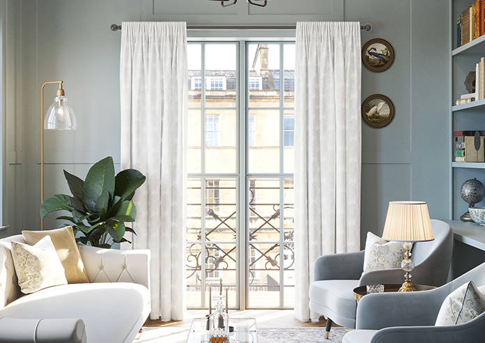 Gentle Palm, Stone - Made to Measure Curtains - Image 3